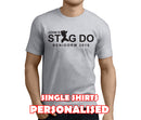 Stag Do Benidorm Black Custom Stag T-Shirt - Any Name - Party Tee
