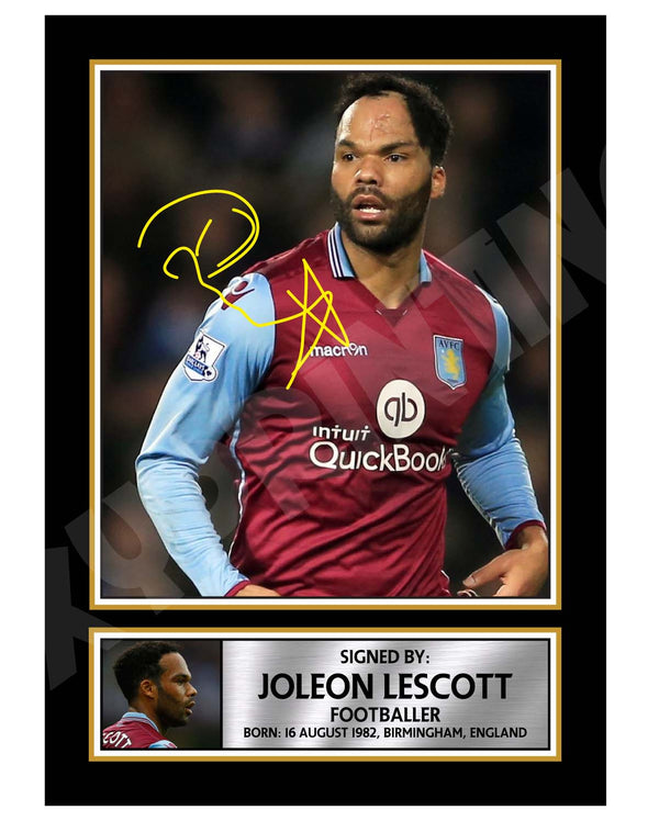 JOLEON LESCOTT Football Player Printed Signature Print