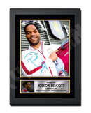 JOLEON LESCOTT 2 Limited Edition Football Player Signed Print - Football
