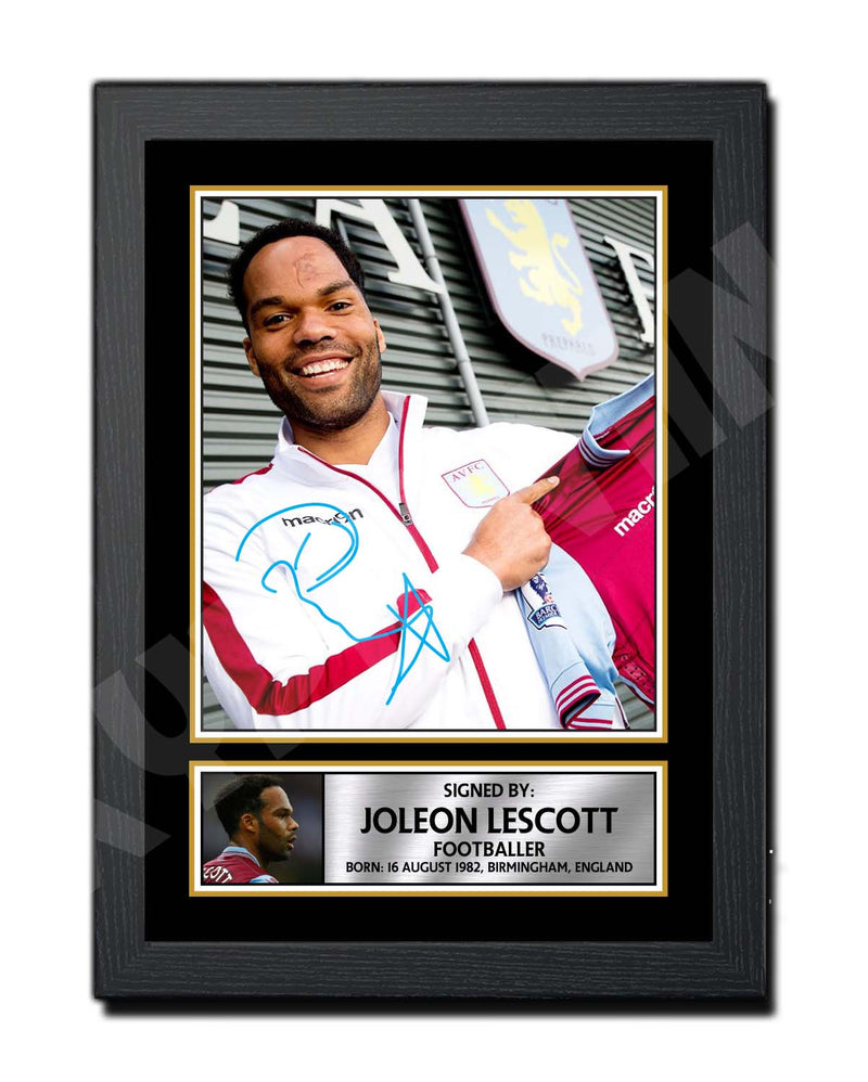 JOLEON LESCOTT 2 Limited Edition Football Player Signed Print - Football