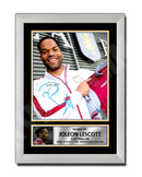 JOLEON LESCOTT 2 Limited Edition Football Player Signed Print - Football