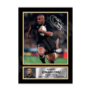JONAH LOMU 2 Limited Edition Rugby Player Signed Print - Rugby