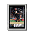 JONAH LOMU 2 Limited Edition Rugby Player Signed Print - Rugby