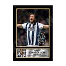 JONAS OLSSON Limited Edition Football Player Signed Print - Football