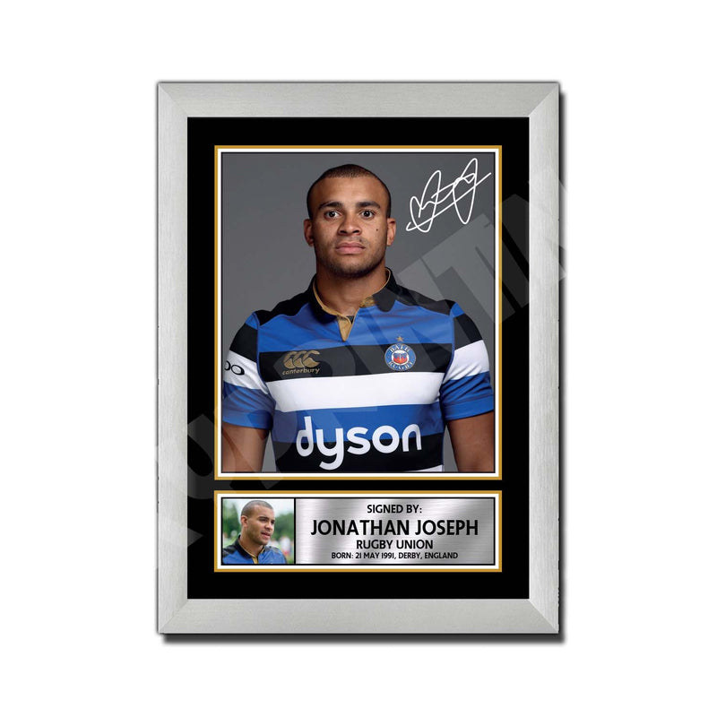 JONATHAN JOSEPH 1 Limited Edition Rugby Player Signed Print - Rugby