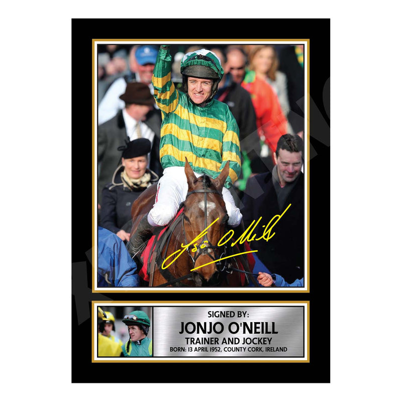 JONJO O_NEILL 2 Limited Edition Horse Racer Signed Print - Horse Racing