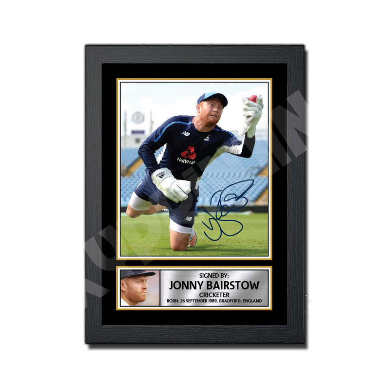 JONNY BAIRSTOW Limited Edition Cricketer Signed Print - Cricket Player