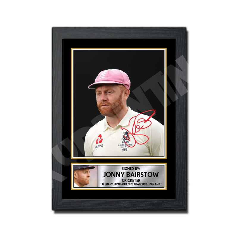 JONNY BAIRSTOW 2 Limited Edition Cricketer Signed Print - Cricket Player