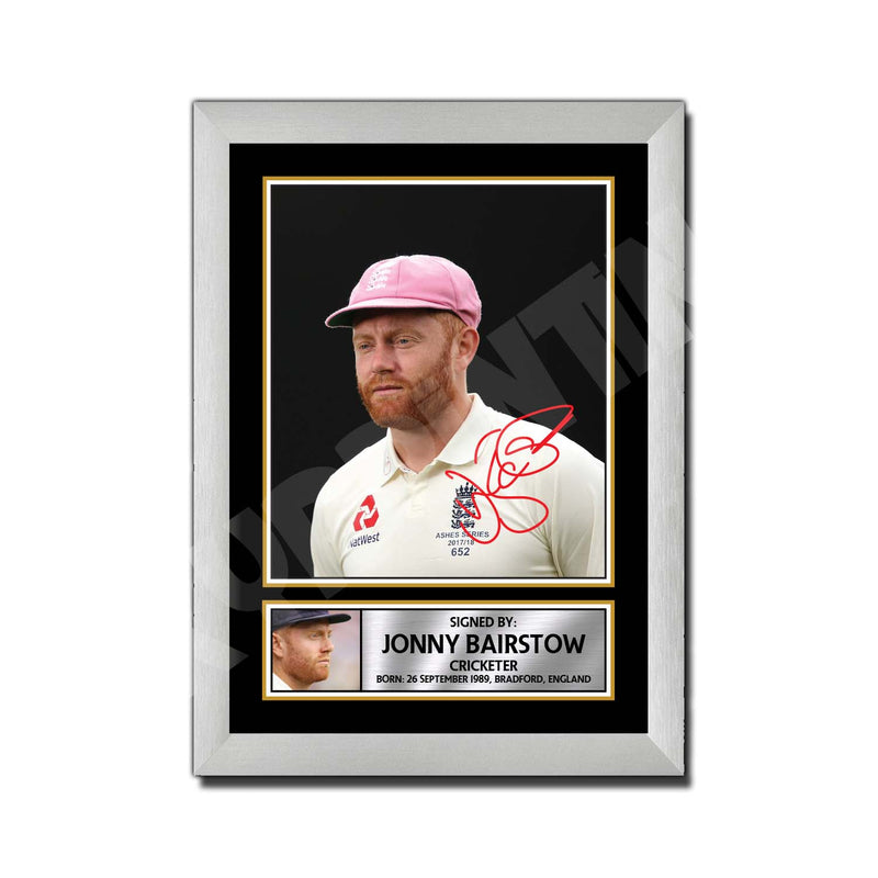 JONNY BAIRSTOW 2 Limited Edition Cricketer Signed Print - Cricket Player