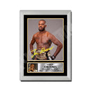 JON JONES Limited Edition MMA Wrestler Signed Print - MMA Wrestling