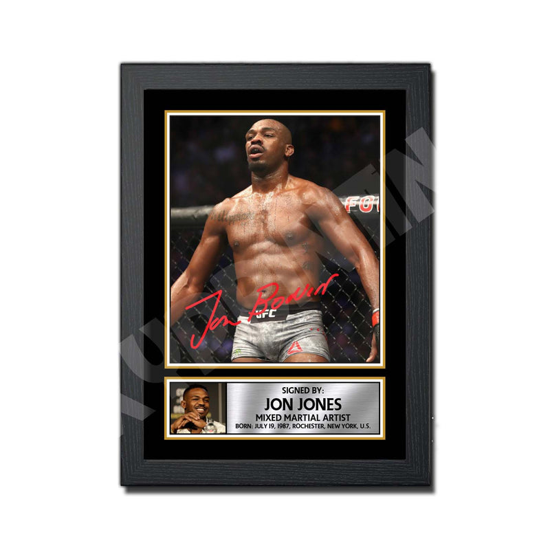 JON JONES 2 Limited Edition MMA Wrestler Signed Print - MMA Wrestling