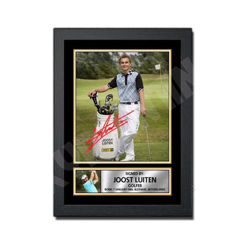 JOOST LUITEN Limited Edition Golfer Signed Print - Golf