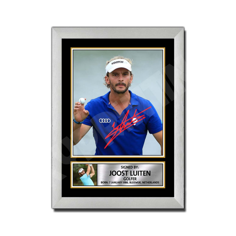 JOOST LUITEN 2 Limited Edition Golfer Signed Print - Golf