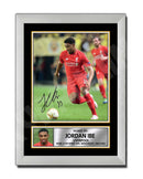 JORDAN IBE 1 Limited Edition Football Player Signed Print - Football
