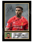 JORDAN IBE 2 Limited Edition Football Player Signed Print - Football