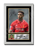 JORDAN IBE 2 Limited Edition Football Player Signed Print - Football