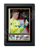 JORDAN PICKFORD Limited Edition Football Player Signed Print - Football