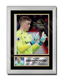 JORDAN PICKFORD Limited Edition Football Player Signed Print - Football