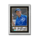 JORDAN SPIETH Limited Edition Golfer Signed Print - Golf