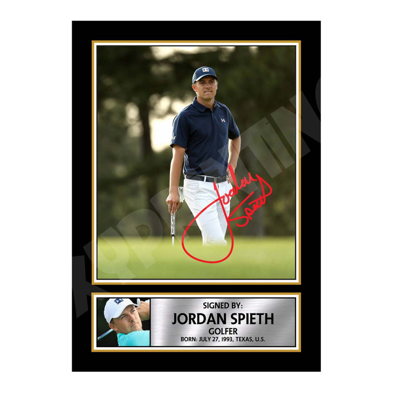 JORDAN SPIETH 2 Limited Edition Golfer Signed Print - Golf