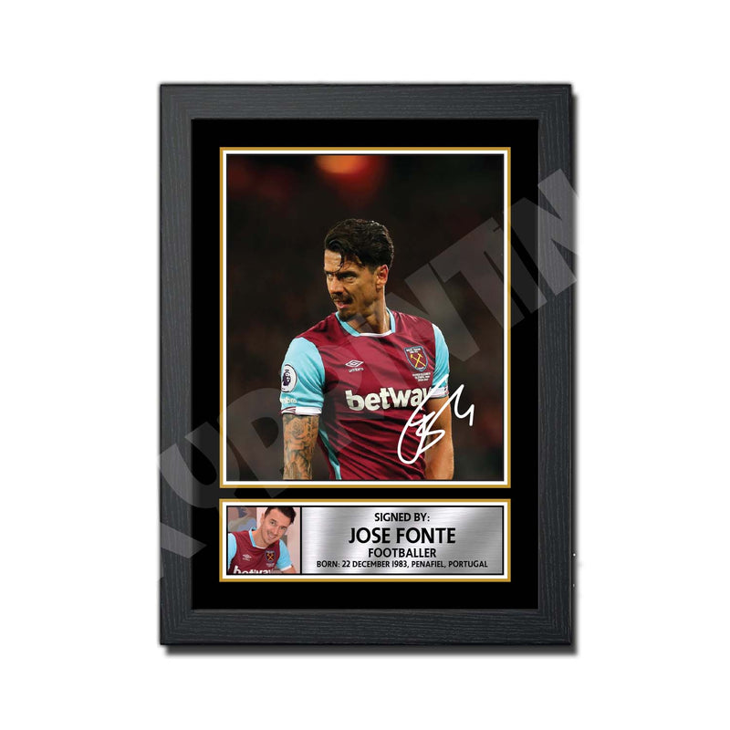 JOSE FONTE 2 Limited Edition Football Player Signed Print - Football