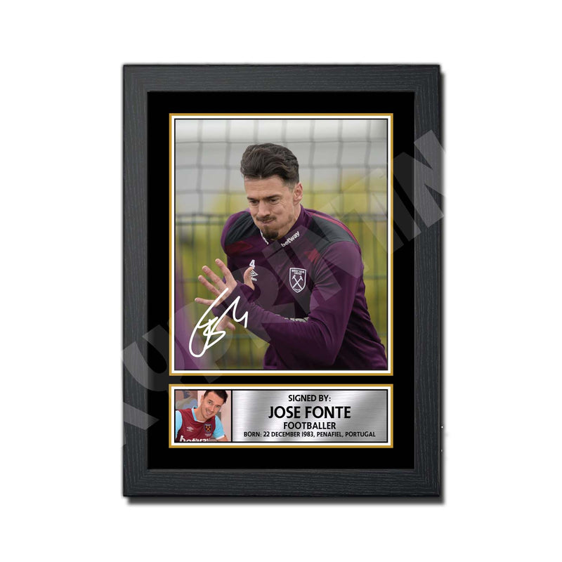 JOSE FONTE (1) Limited Edition Football Player Signed Print - Football