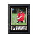 JOSE MARIA OLAZABAL 2 Limited Edition Golfer Signed Print - Golf