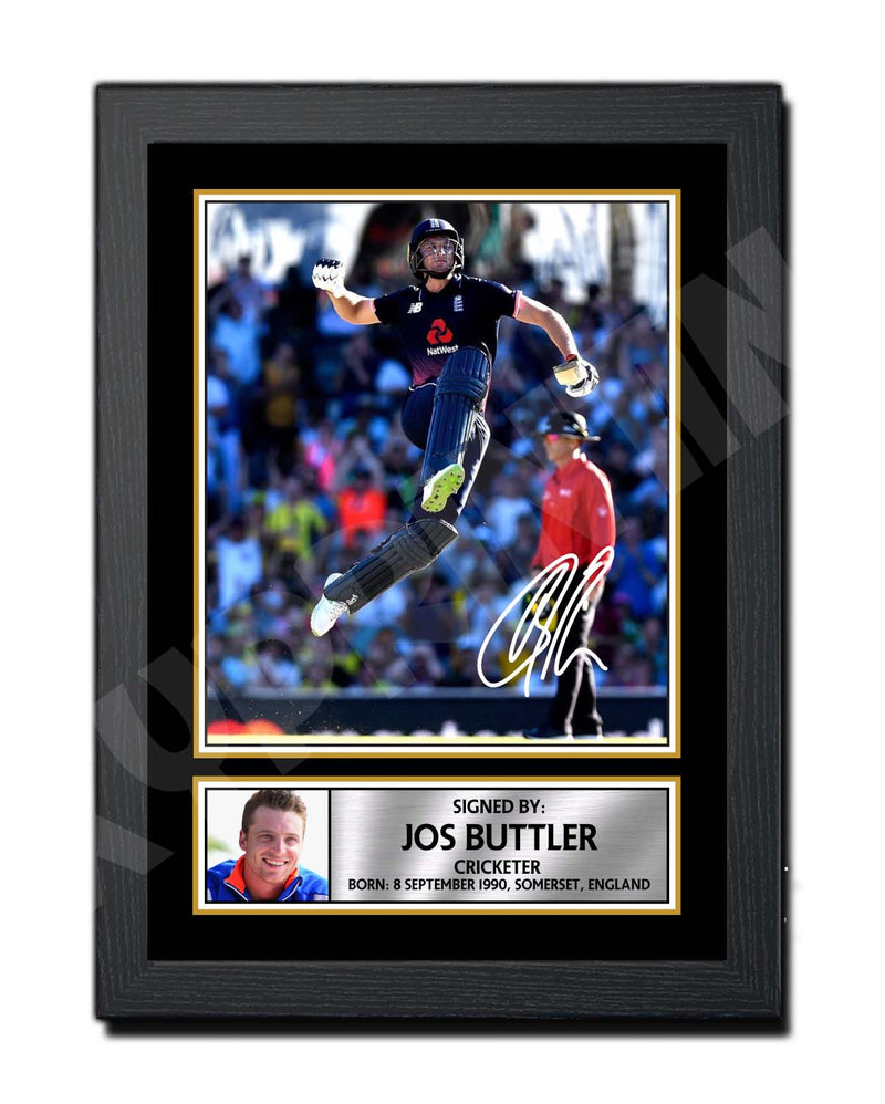 JOS BUTTLER 2 Limited Edition Cricketer Signed Print - Cricket Player