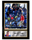 JOS BUTTLER 2 Limited Edition Cricketer Signed Print - Cricket Player