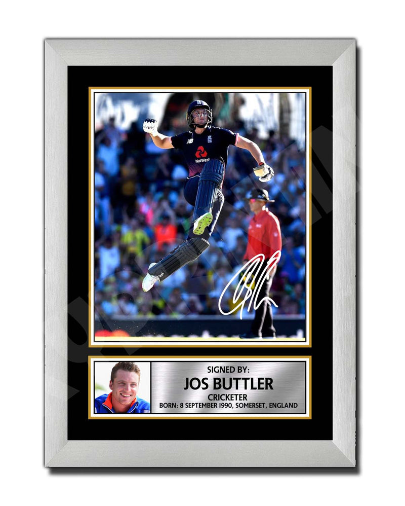 JOS BUTTLER 2 Limited Edition Cricketer Signed Print - Cricket Player