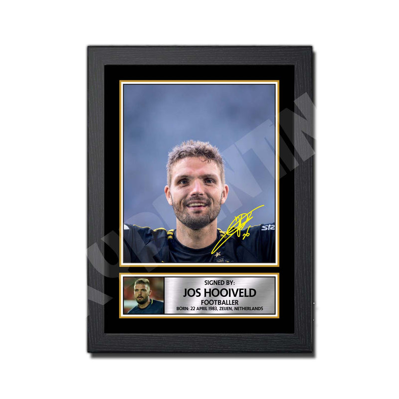 JOS HOOIVELD (1) Limited Edition Football Player Signed Print - Football