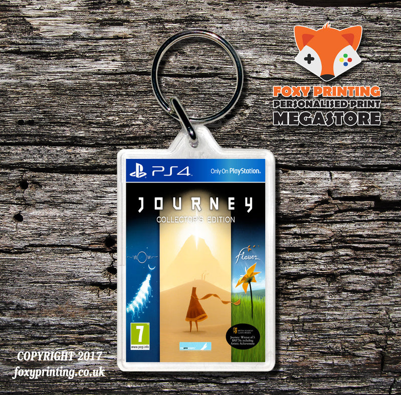 JOURNEY COLLECTORS EDITION PS4 Game Inspired Retro Gaming Keyring