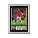 JUAN MATA Limited Edition Football Player Signed Print - Football