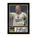 JULIAN DICKS (1) Limited Edition Football Player Signed Print - Football