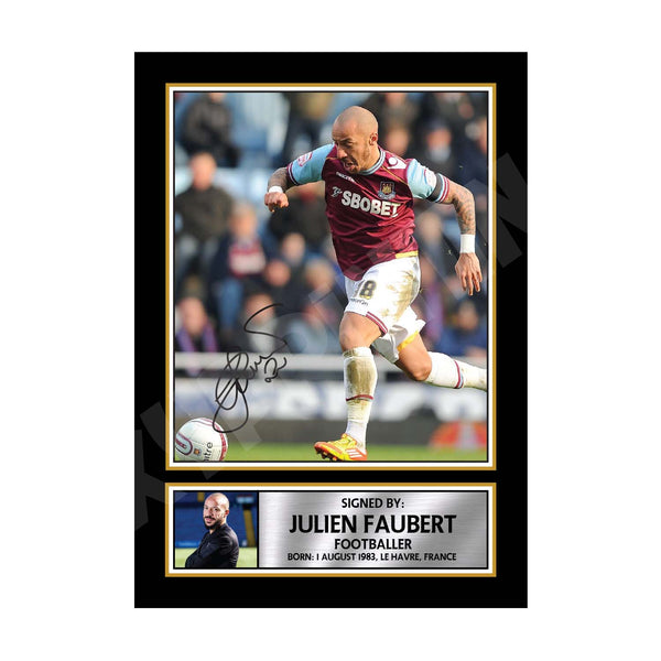JULIEN FAUBERT 2 Football Player Printed Signature Print