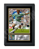 JUNINHO Limited Edition Football Player Signed Print - Football