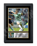 JUNINHO 2 Limited Edition Football Player Signed Print - Football