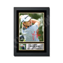 JUSTIN ROSE Limited Edition Golfer Signed Print - Golf