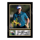 JUSTIN ROSE 2 Limited Edition Golfer Signed Print - Golf