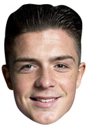 JACK GREALISH JB - Footballer Fancy Dress Cardboard Celebrity Party Face Mask