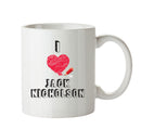 I Love Jack Nicholson2 Celebrity Mug Office Mug