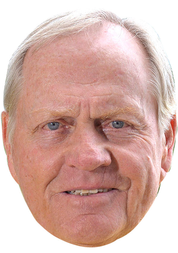 JACK NICKLAUS JB - Golf Fancy Dress Cardboard Celebrity Party Face Mask – Jack Nicklaus JB - Golf Party Face Mask