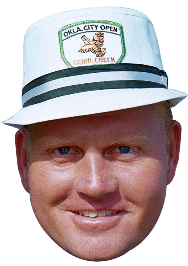 JACK NICKLAUS YOUNG JB - Golf Fancy Dress Cardboard Celebrity Party Face Mask