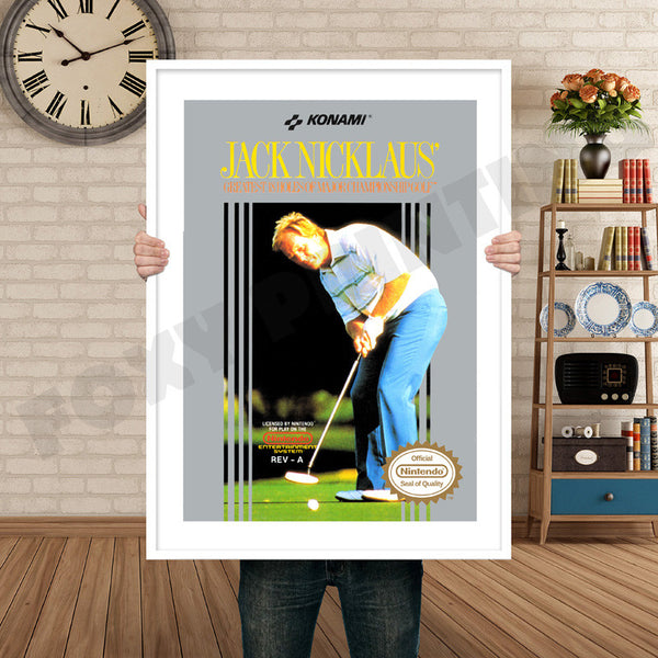 Jack Nicklaus Retro Game Inspired Theme Nintendo NES Gaming