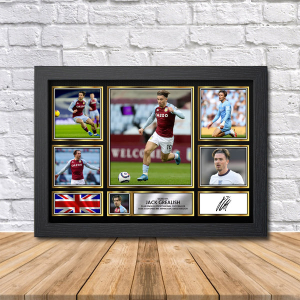 Jack Grealish Printed Signature Print
