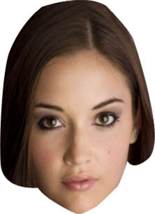 Jacqueline Jossa Aka Lauren Branning TV STAR Celebrity Face Mask Fancy Dress Cardboard Costume Mask