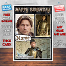 Jaime Lannister Personalised INSPIRED STYLE Game Of Thrones Birthday Card New 2017