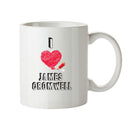 I Love James Cromwell Celebrity Mug Office Mug