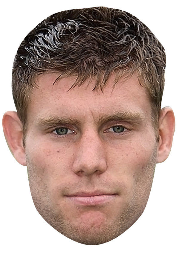 JAMES MILNER JB - Footballer Fancy Dress Cardboard Celebrity Party Face Mask