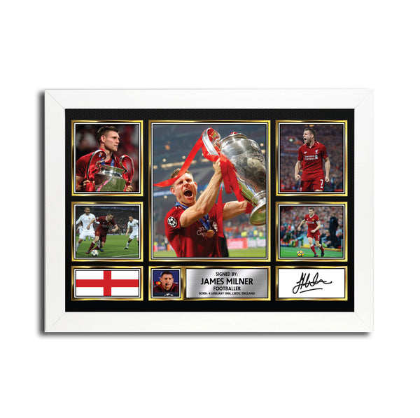 James Milner MC1607 Printed Signature Football Poster